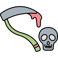 Assassin cleaver Trendy Color Vector Icon which can easily modify or edit

