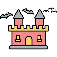 Abandoned house Trendy Color Vector Icon which can easily modify or edit

