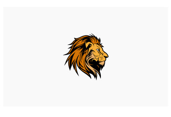 head lion concept creative design vector logo