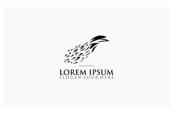 wing concept creative design vector animal logo
