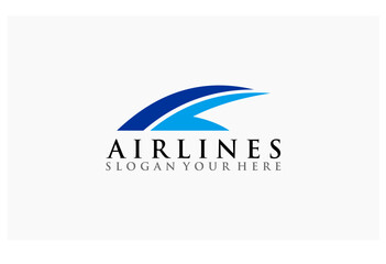 Obraz na płótnie Canvas wings vector concept design company airlines logo