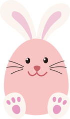 egg shaped easter bunny