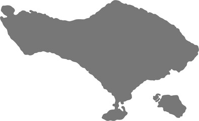 Obraz premium doodle freehand drawing of bali island map.