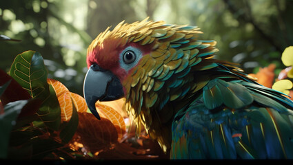 Bird in nature, Generative AI