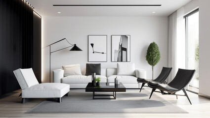 modern living room, Generative AI