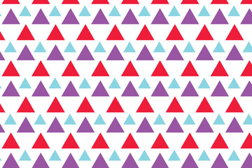 digonal abstrac wavy simple violet red and pest polka triangle pattern on white background .