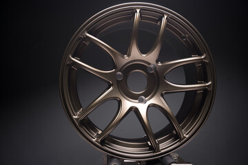 stylish sports matte bronze car rims for tuning and drift competitions