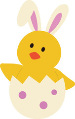 Obraz na płótnie Canvas Easter chick sitting in an egg