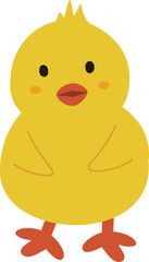 cute easter chick illustration