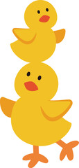cute easter chick illustration
