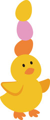 cute easter chick illustration