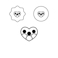 Family-Owned Business Icon. Vector editable strokes and color.