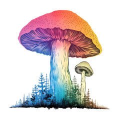 mushroom isolated on white background