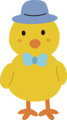 Cute Standing Easter Chick Pattern