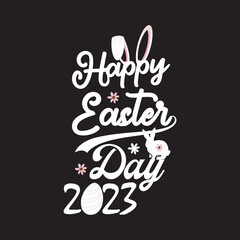 Happy easter day 2023 T shirt design graphic