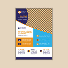 Modern Multipurpose Flyer Template - Fully Editable and Print Ready, A4 Size With Bleed.