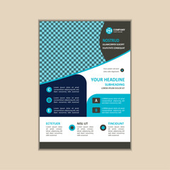 Modern Multipurpose Flyer Template - Fully Editable and Print Ready, A4 Size With Bleed.