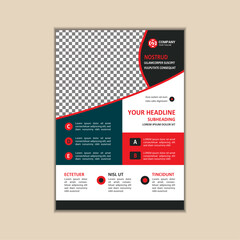 Modern Multipurpose Flyer Template - Fully Editable and Print Ready, A4 Size With Bleed.