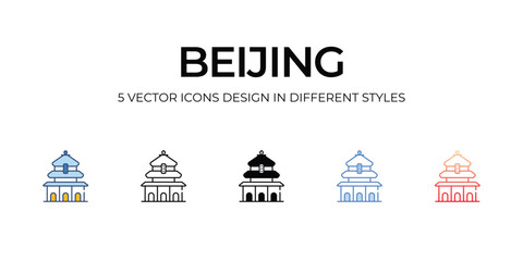 Beijing icon. Suitable for Web Page, Mobile App, UI, UX and GUI design.