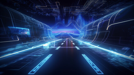 information super highway, technology, internet devices, futuristic