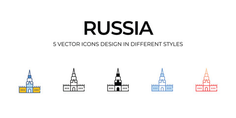 Russia icon. Suitable for Web Page, Mobile App, UI, UX and GUI design.