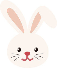 Fototapeta premium Cute rabbit head illustration