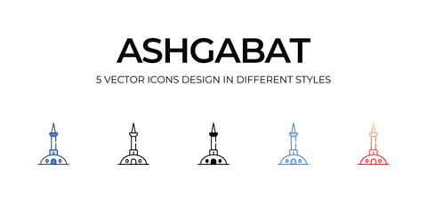 Ashgabat icon. Suitable for Web Page, Mobile App, UI, UX and GUI design.