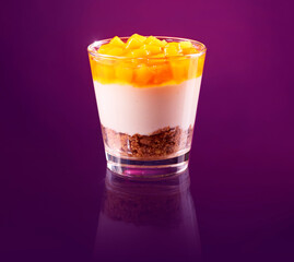 Dessert Pfirsich Maracuja