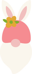 Cute Easter Gnome Illustration