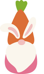 Cute Easter Gnome Illustration