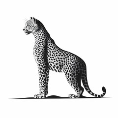 Cheetah Tattoo. Generative AI
