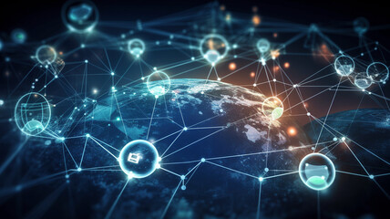 Obraz premium information super highway, technology, internet devices, futuristic