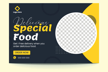 Delicious Special Food Banner Landscape