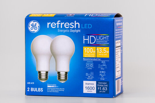 General Electric Refresh LED Lighbulbs and Trademark Logo