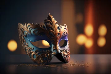 Foto auf Glas venetian carnival mask © 4topK