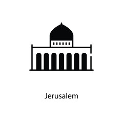 Jerusalem icon. Suitable for Web Page, Mobile App, UI, UX and GUI design.