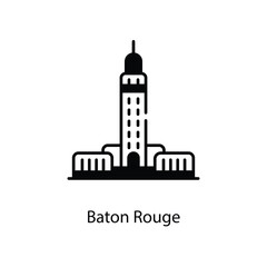 Baton Rouge icon. Suitable for Web Page, Mobile App, UI, UX and GUI design.