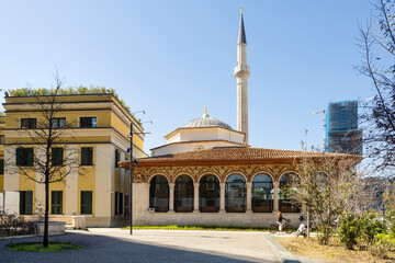 Fototapeta na wymiar Et'hem Bej Mosque in Tirana, Albania