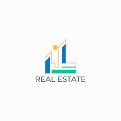 ILLUSTRATION HOME.MODERN HOUSE. RESENTIAL BUILDING SIMPLE LOGO ICON DESIGN VECTOR. GOOD FOR REAL ESTATE, PROPERTY INSDUSTRY