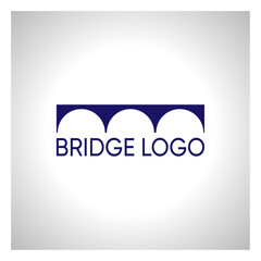 creative abstract bridge logo design template