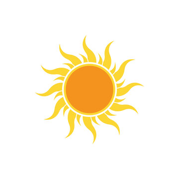 sun logo icon design vector