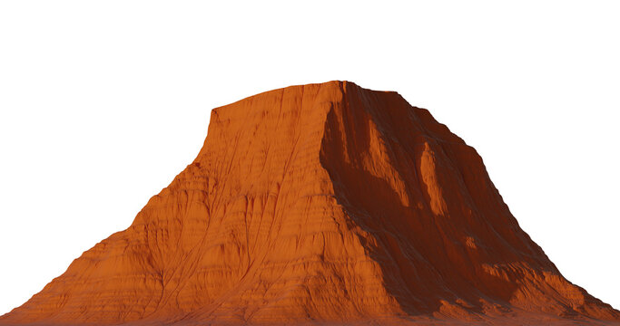 3D renders - mountains - landscapes - isolated PNG images