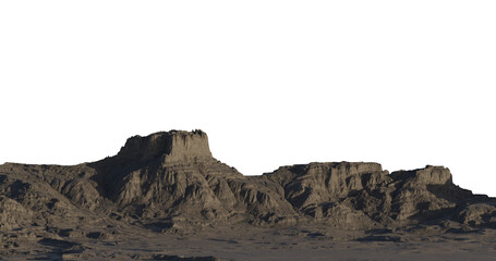 3D renders - mountains - landscapes - isolated PNG images
