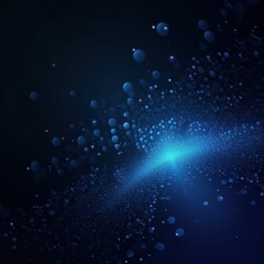 Blue particle abstract background