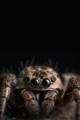 close up photo of a spider, scary photo, arachnophobia, Generative AI