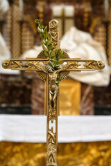 Notre-Dame du Val-de-Grace catholic church, Paris, France. Crucifix.