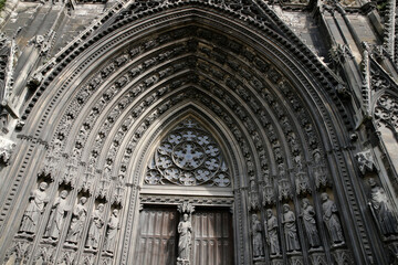 Obraz premium Saint Ouen abbey church, Rouen, France. Porch.
