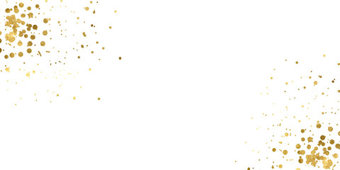 luxury sparkling, gold confetti,Gold sparkle ,splatter border,Gold Foil Frame Gold brush stroke on transparent background