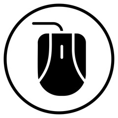 computer mouse glyph icon