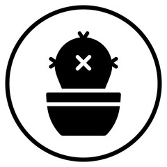 cactus glyph icon